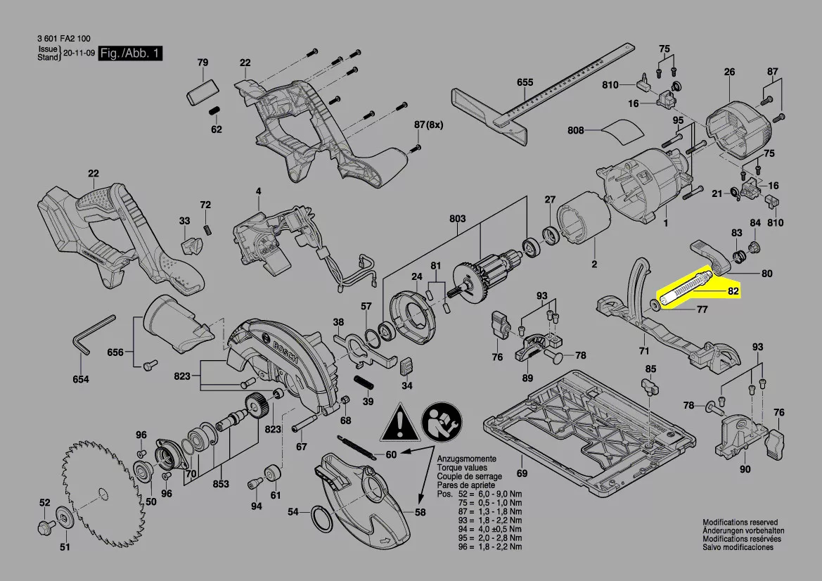 tige de réglage réf. 1 619 P07 620 Bosch